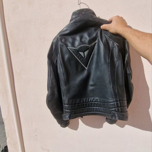 Dainese Leather Motorcycle Jacket like new, size 54, zipper needs repair