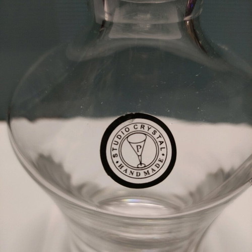 Handmade crystal carafe like new without defects