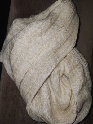 Pashmina scarf new, beige with soft texture
