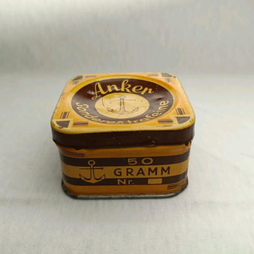 "Anker" Anchor vintage rare collectible sewing pin box used