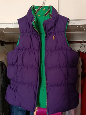 Ralph Lauren αμανικό μπουφάν μεταχειρισμένο, διπλής όψης, μωβ, νούμερο 5