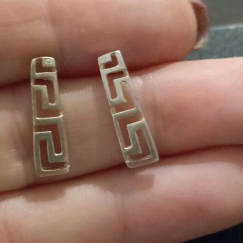 Silver 925 earrings ancient Greek style like new