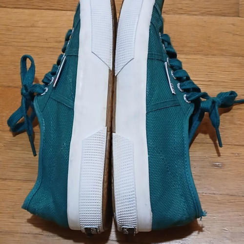 Superga 2750-Cotu Classic women's canvas sneakers used, size 40, green