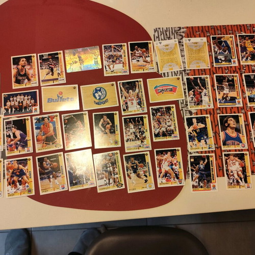 Lot vintage 38 cards Upper Deck NBA 1992 used