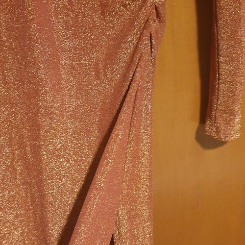Dress new gold terracotta metallic, size L
