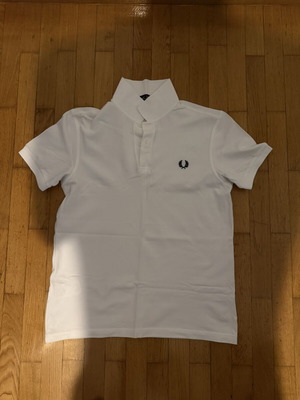 Fred Perry polo shirt, white, size M