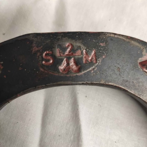 Leather Horseshoe Holder World War II used, Greek Army cavalry