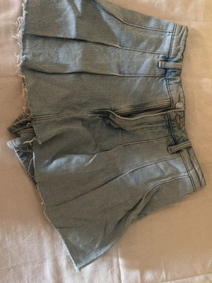 Tally denim skirt with shorts back, size S