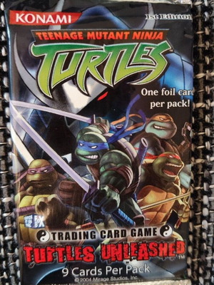 TMNT Turtles Unleashed Trading Card Game TCG CCG Booster Pack NEU Sealed 1st Ed.