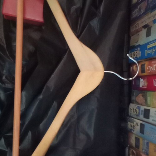 Vintage clothes hangers, set of three, like new