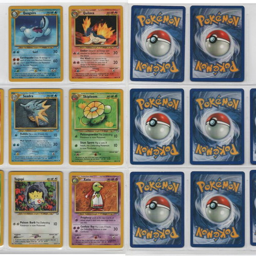 Pokemon Neo Genesis Unlimited Common & Uncommon Set 73 Cards used