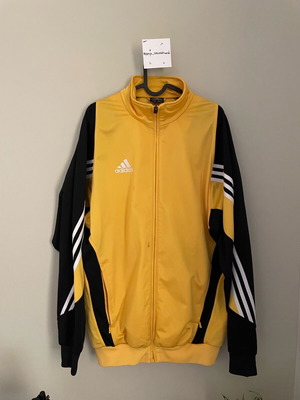 Αντρική ζακέτα Adidas μεταχειρισμένη, κίτρινη, μέγεθος XL