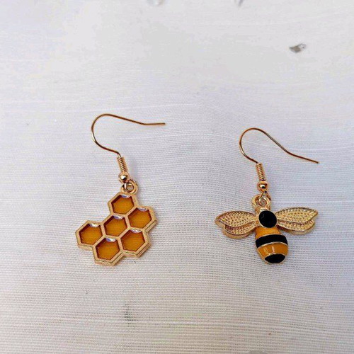 Melissoula earrings new, gold-plated stainless steel