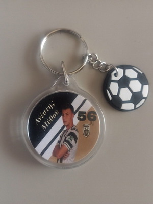 PAOK Anestis Mythou Round Keychain New
