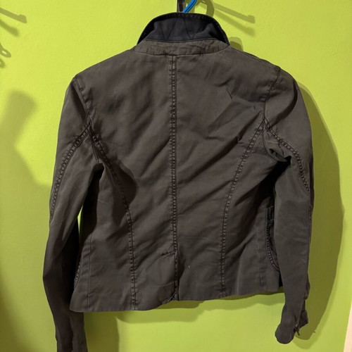 Tommy Hilfiger gray jacket like new with removable badges