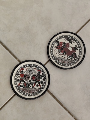 Handmade Plates with Ancient Greek Designs new