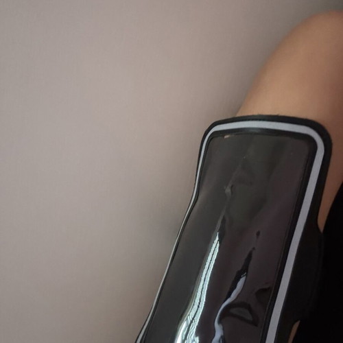 Black mobile phone case for cycling and running