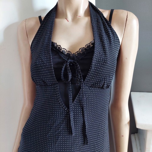 Elisa Landri vintage midi summer dress polka dots small