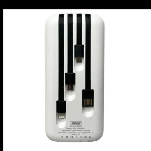 Andowl Power Bank Q-CD212 60000mAh new with built-in cables