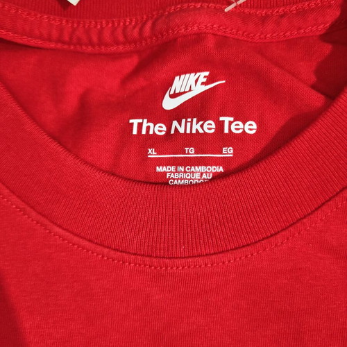 Nike t-shirt new, size XL with Japanese details, red