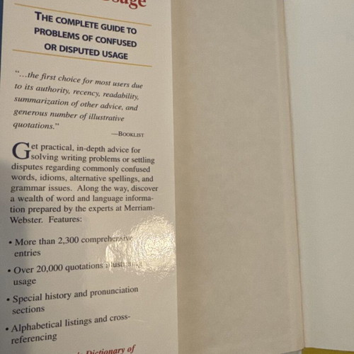 Merriam-Webster's Dictionary of English Usage like new