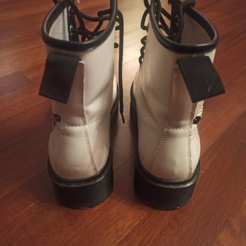 Women's ankle boots used, size 38, white