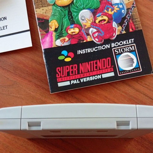 Troddlers Super Nintendo SNES game used, 1993 PAL CIB
