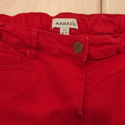 Marasil shorts for girl 6 years like new, red, 116 cm