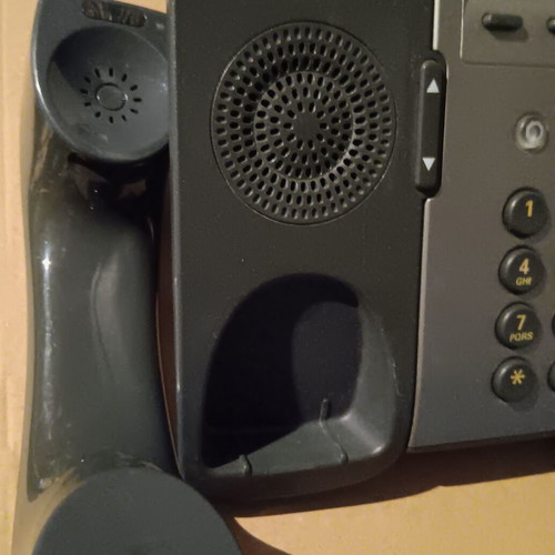 Cisco landline phone used, silver, wired
