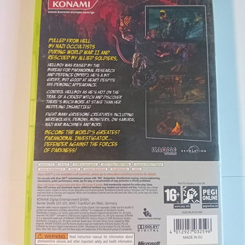 Hellboy The Science of Evil Xbox 360 game