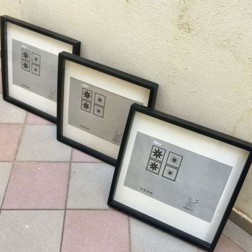 RIBBA IKEA frames new, pack of 3 wooden