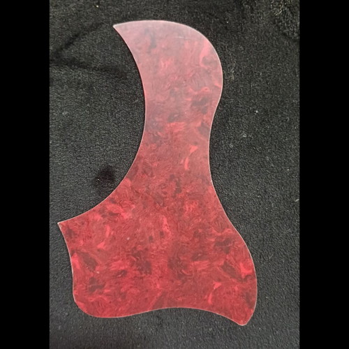 Acoustic guitar pickguard sticker, red tortoiseshell