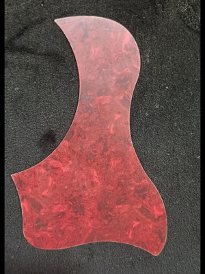 Acoustic guitar pickguard sticker, red tortoiseshell