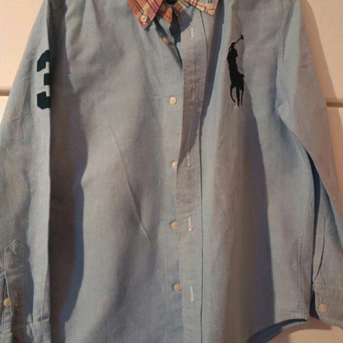 Ralph Lauren boys' shirt size 7 years like new, blue