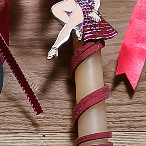 Candle with Bettie Boo keychain new