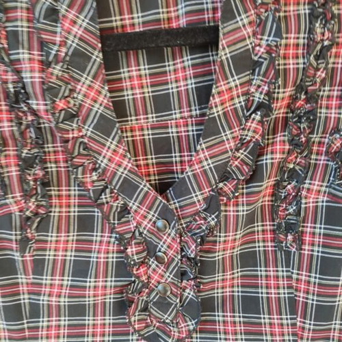 Vintage Tally Weijl plaid dress black and red, like new, size M 38