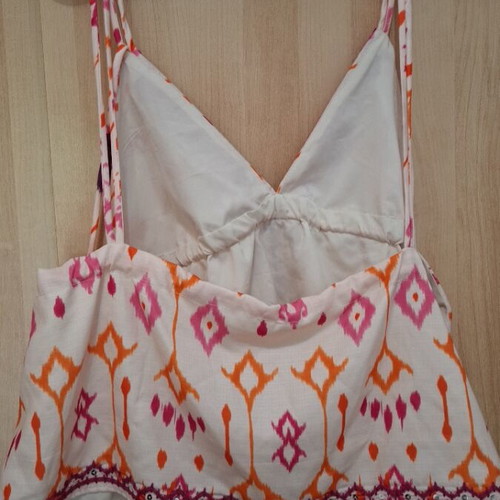 Zara blouse like new, size S, white and pink
