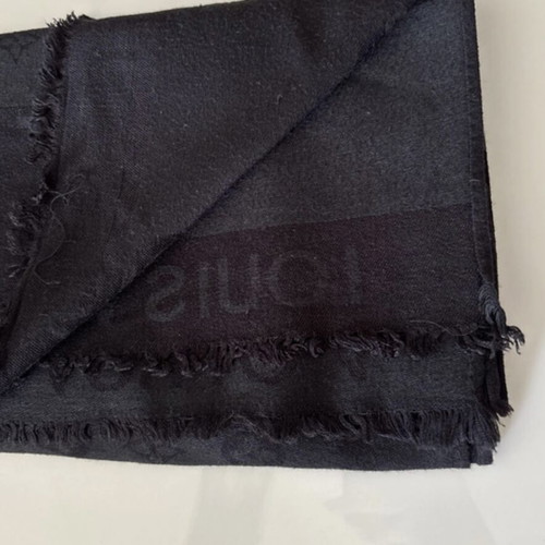 Φουλάρι Louis Vuitton σαν καινούργιο, λεπτό καλοκαιρινό ύφασμα, μαύρο