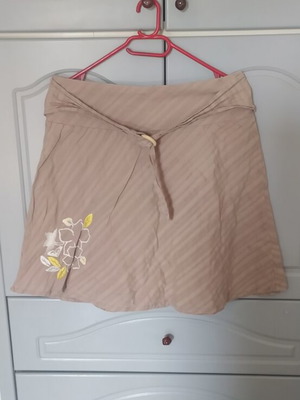 Roxy linen skirt, beige, size M