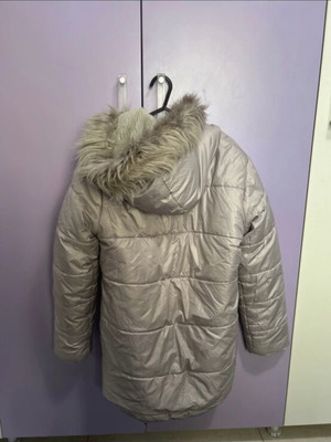 Puffer jacket used, gray