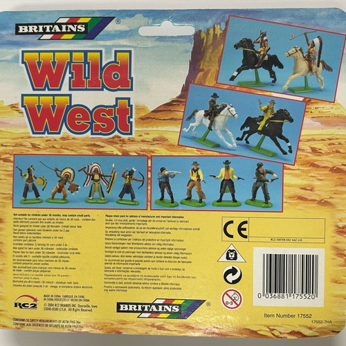Britains 2004 Wild West plastic toy soldiers new