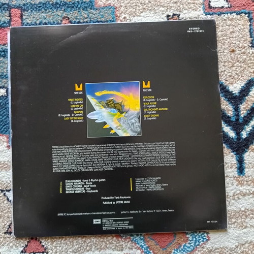 Spitfire First Attack vinyl like new, rock