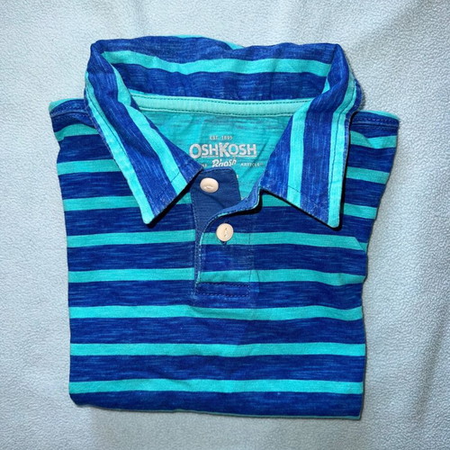 Oshkosh Polo T-shirt για αγόρι 5 ετών σαν καινούργιο, μπλε και τιρκουάζ