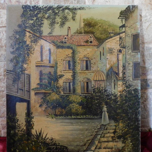 Old painting used, signed