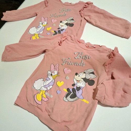 Disney Minnie Mouse & Daisy set of 2 sweaters used with gift leggings 3-4 years