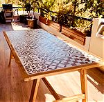  Τραπέζι SOHO industrial από ακακία σε φυσικό χρώμα / 6 ατομων Plus