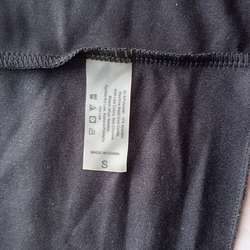 Pareo black, shiny and elastic, like new