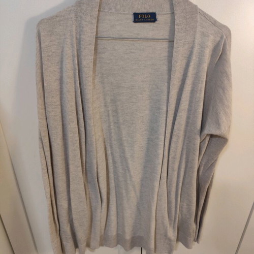 Ralph Lauren thin knitted cardigan no L/XL like new, grey