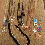 Necklaces new, set of 18 pieces