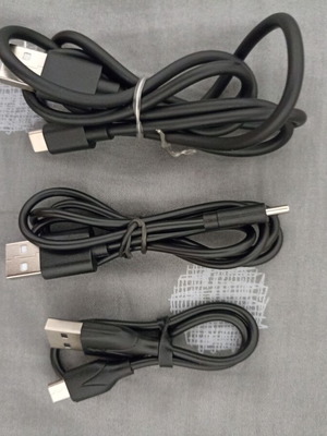 USB cables new, 3 pieces with Type-C and Micro-USB